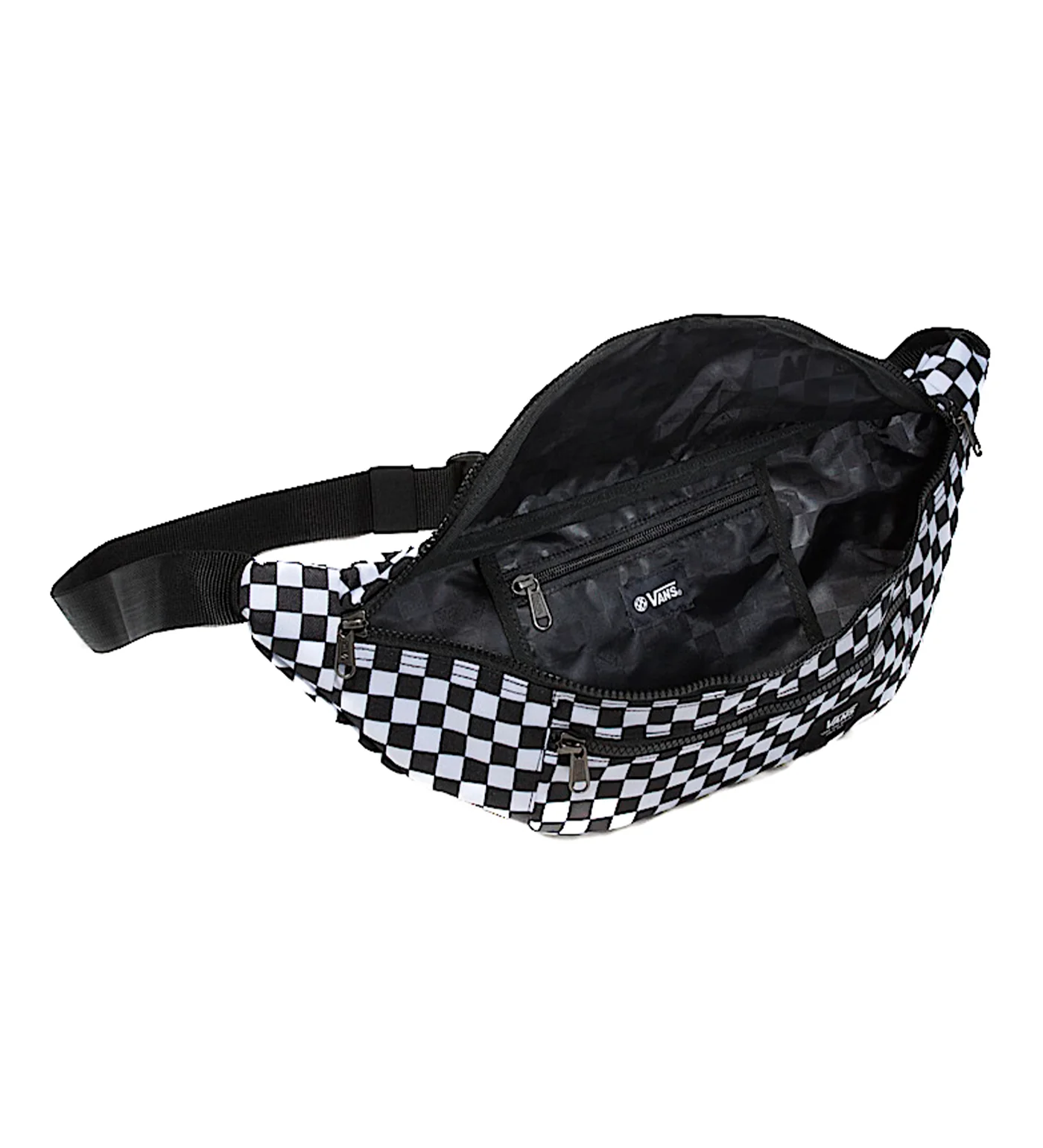 Ward Cross Body, White/Black Checkered - Image 2