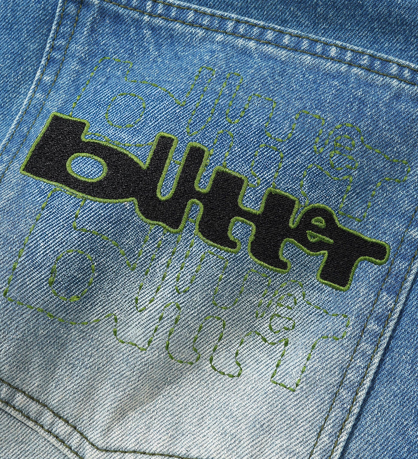 Warped - BAGGY, Washed Mid Blue - Image 3