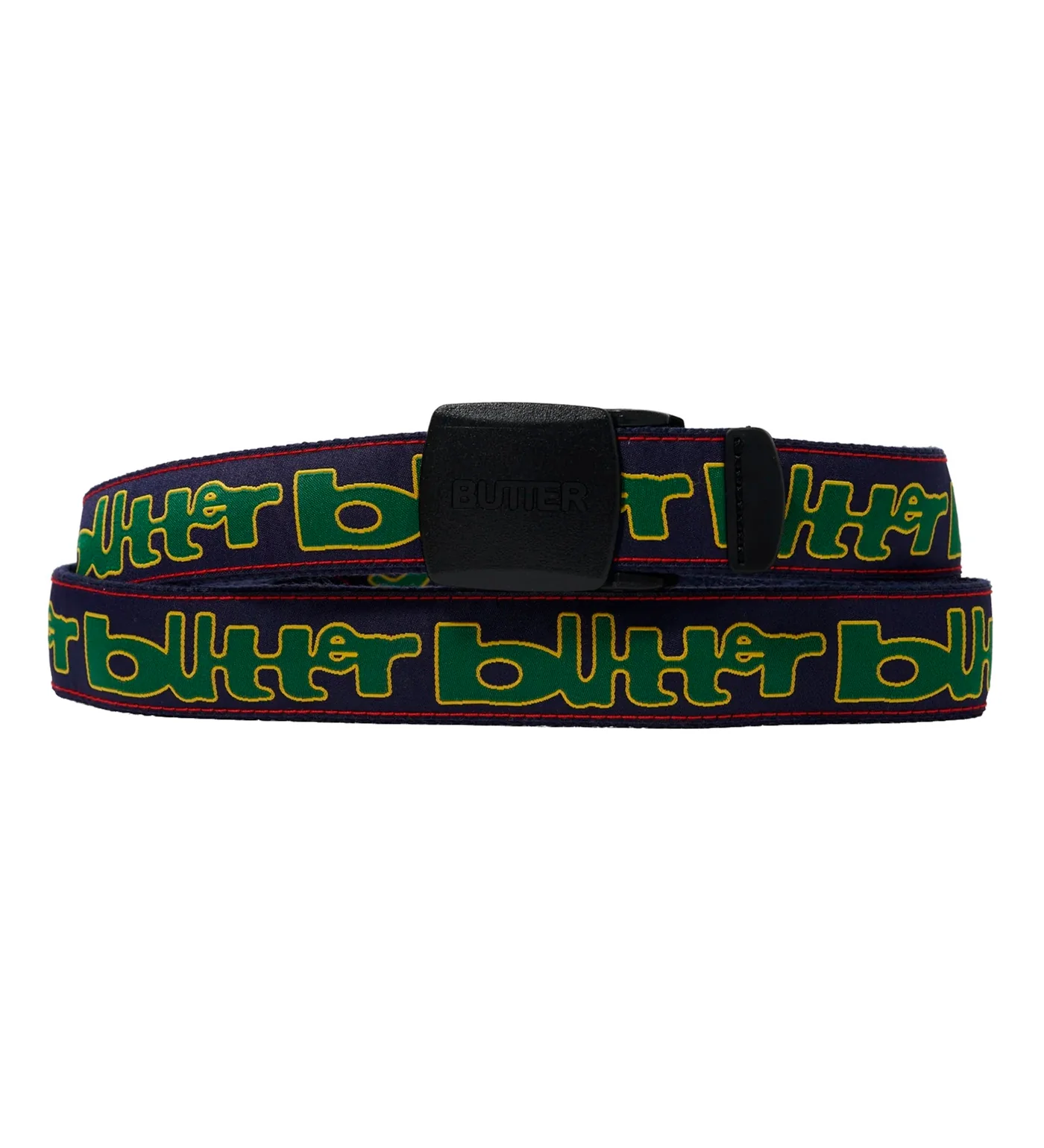 Warped Woven Belt, Navy