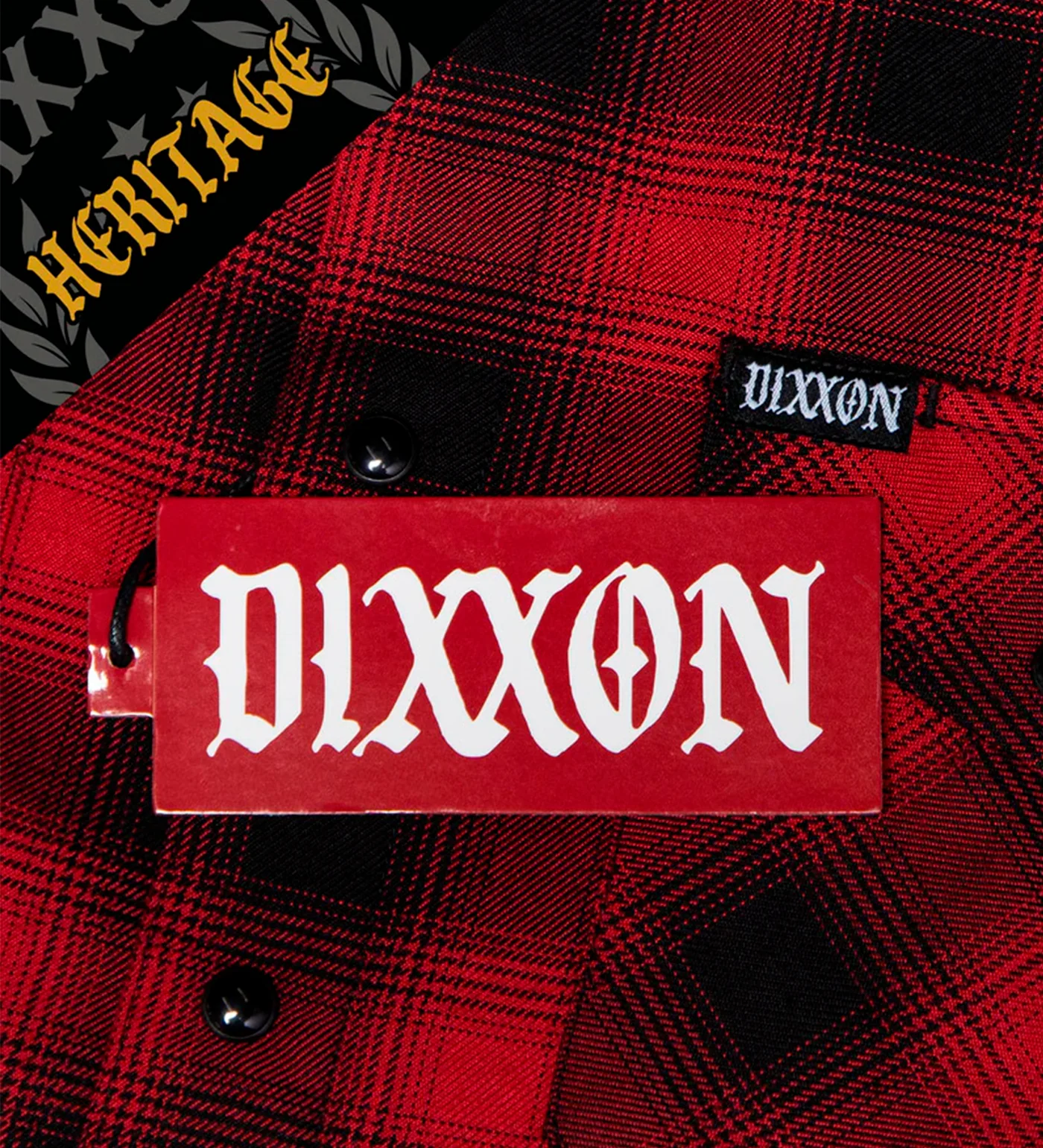 Watts Heritage Flannel, Red/Black - Image 3