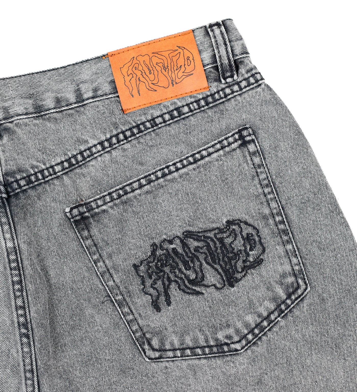Wavy Jorts, Acid Grey - Image 3