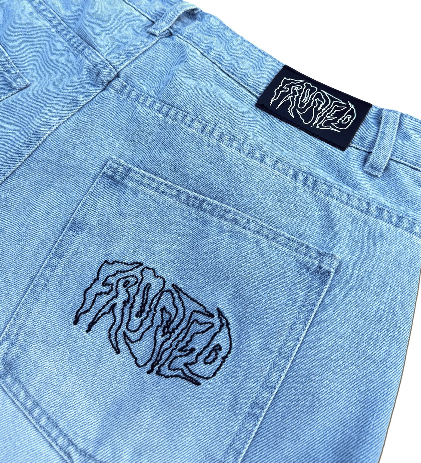 Wavy Jorts, Sun Faded Blue - Image 3