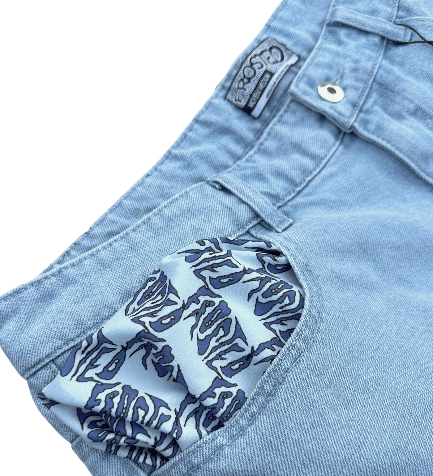 Wavy Jorts, Sun Faded Blue - Image 4