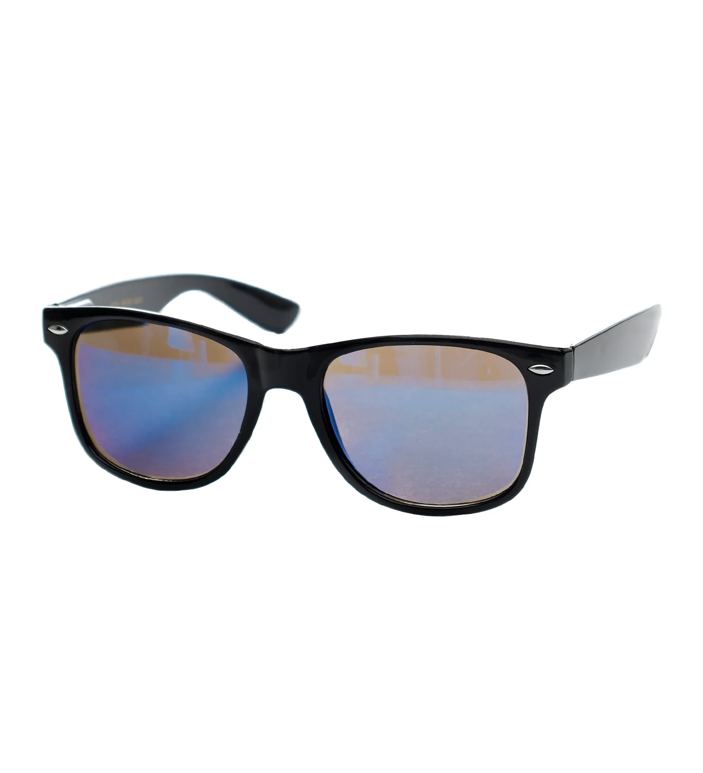 Wayfarer Flex, Black/Blue Mirror
