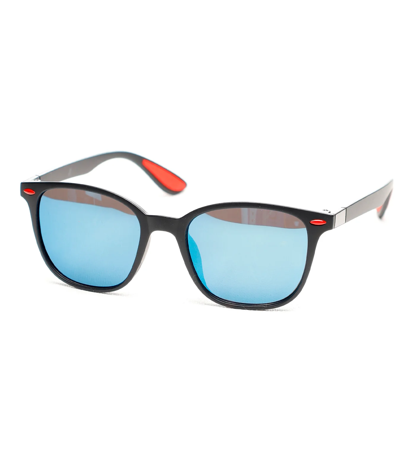 Wayfarer, Black/Blue Mirror