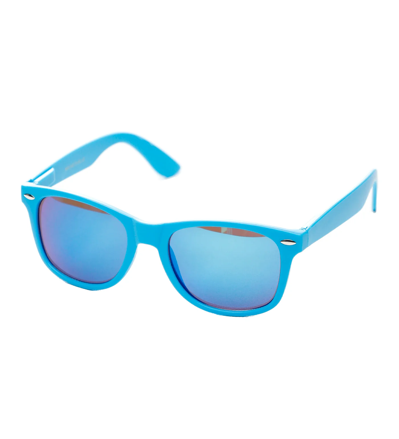 Wayfarer, Neon Blue/Blue Mirror