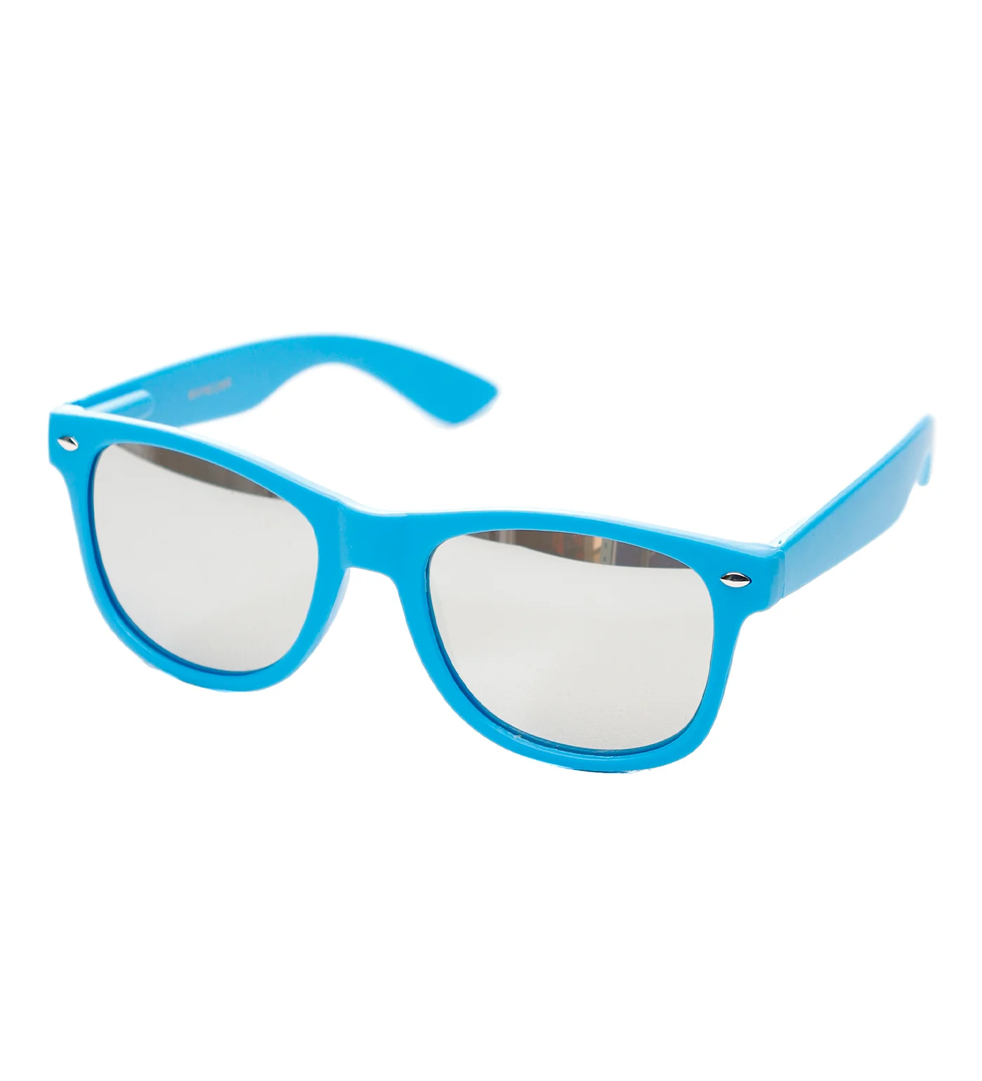 Wayfarer, Neon Blue/Silver Mirror