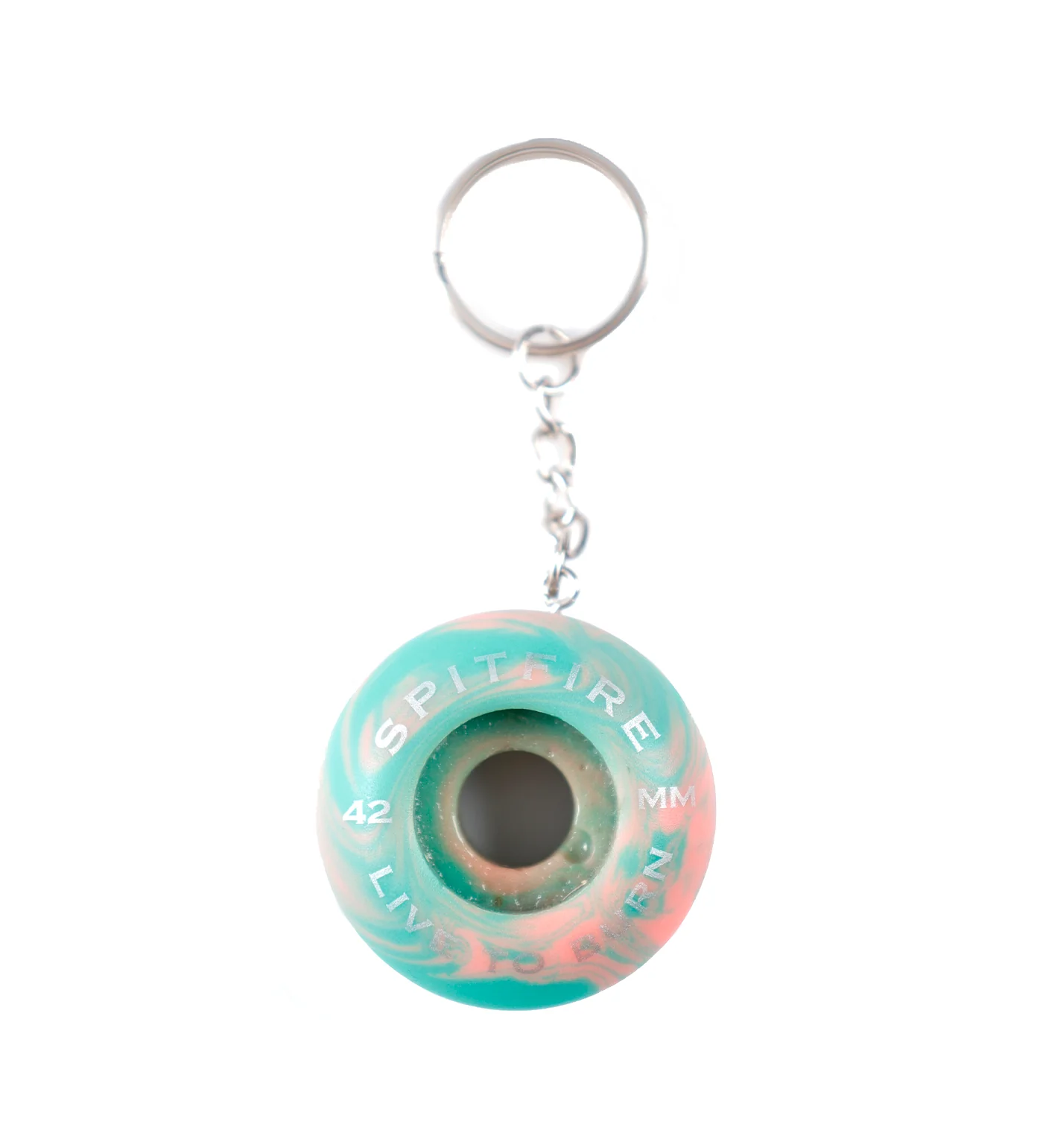 Wheels Classics Keychain, Coral/Green - Image 2