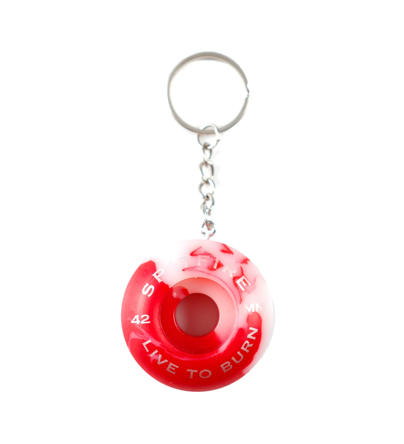 Wheels Classics Keychain, White/Red - Image 2