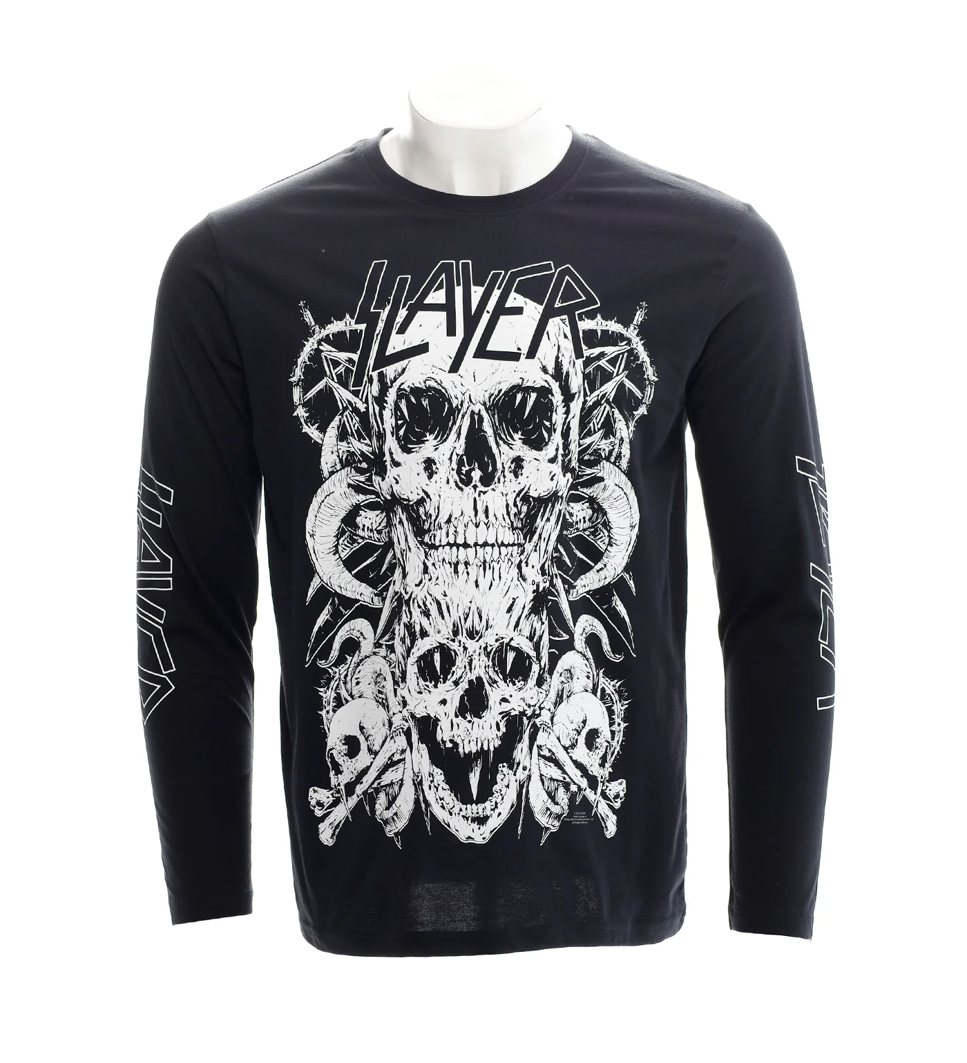 White Skulls L/S, Black