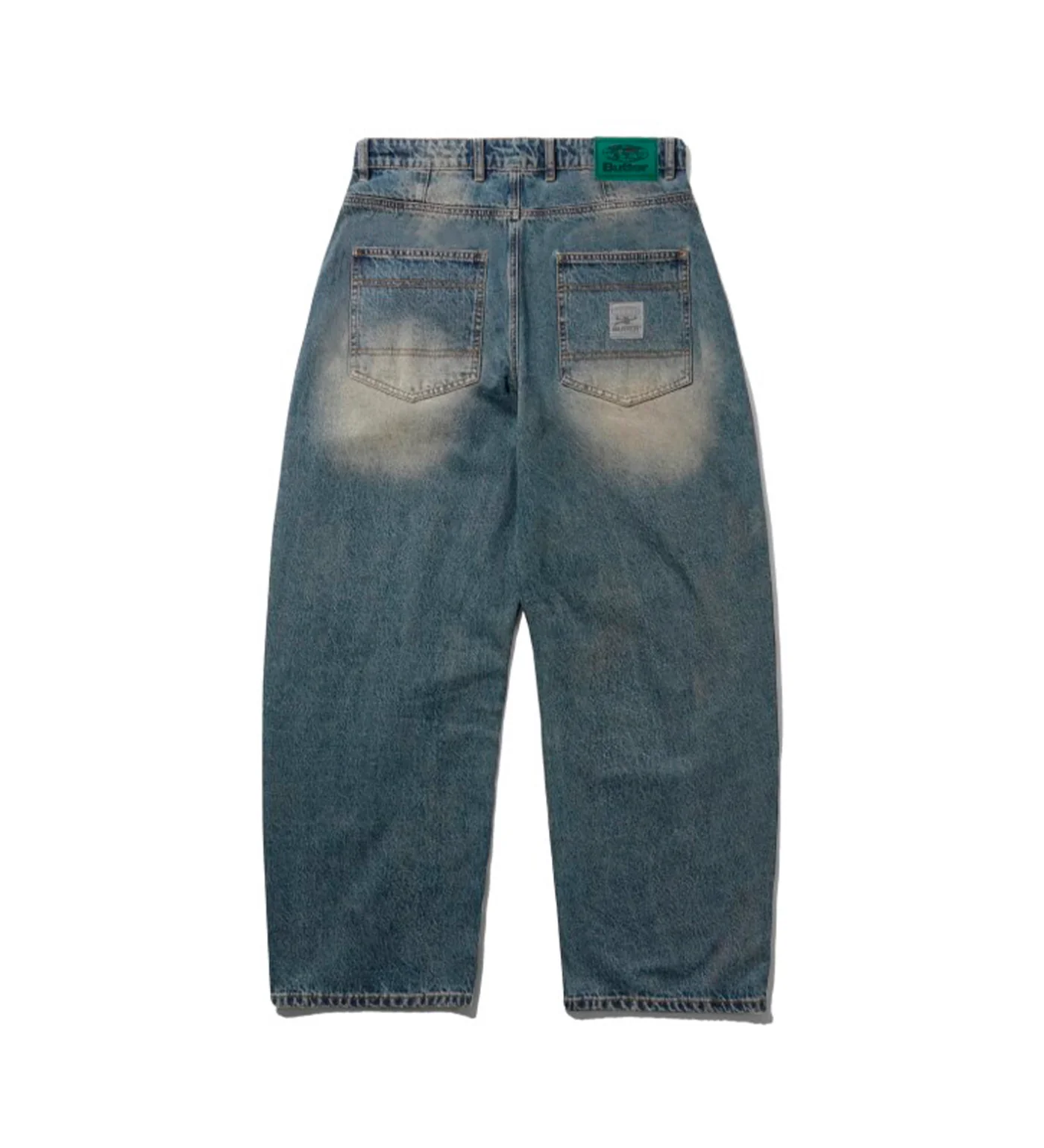 Wide Cut Denim, Dirty Wash Indigo - Image 2