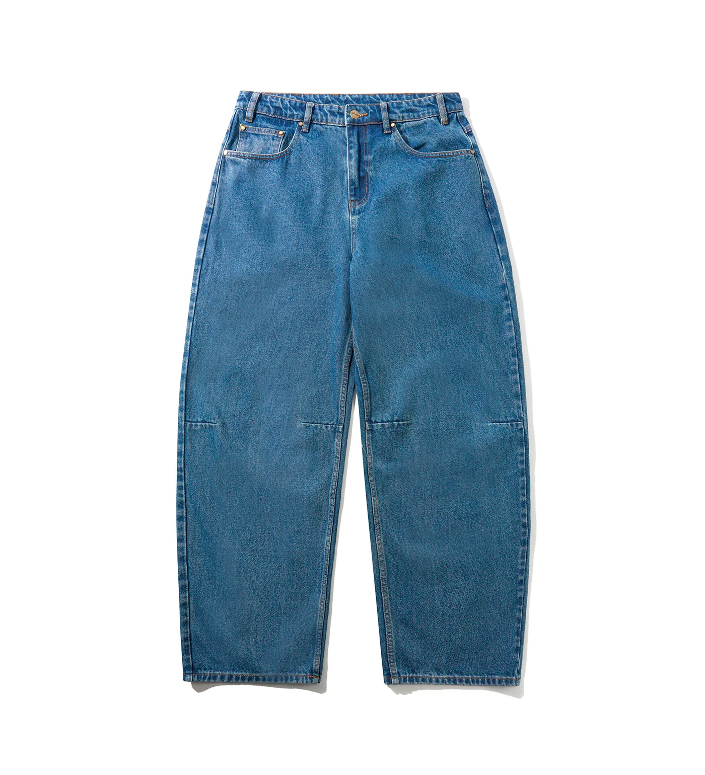Wide Cut Denim, Mid Blue
