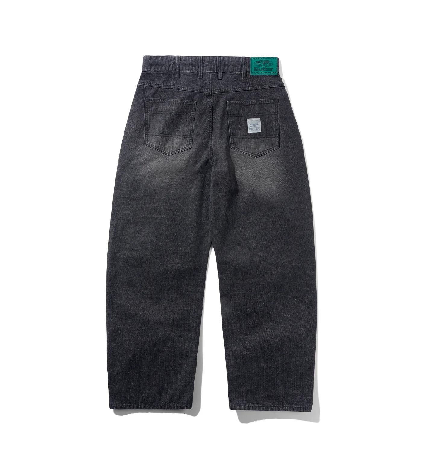 Wide Cut Denim, Streaky Black Wash - Image 2