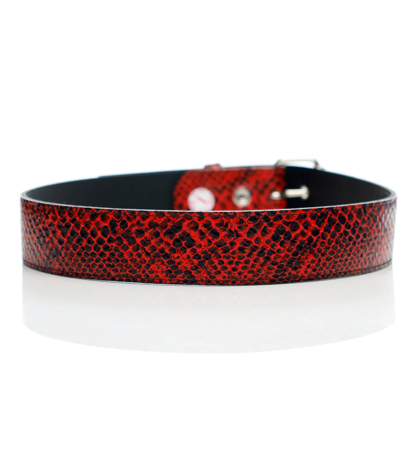 Wide Snake Skin, Red