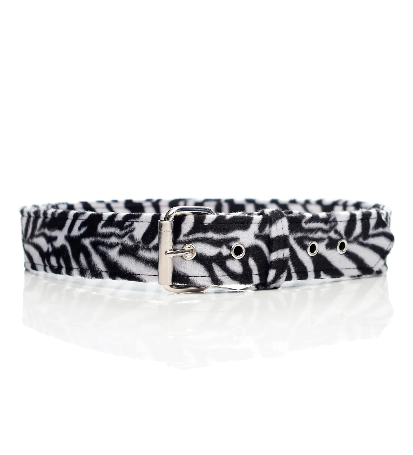 Wide Zebra Fur, White/Black - Image 2