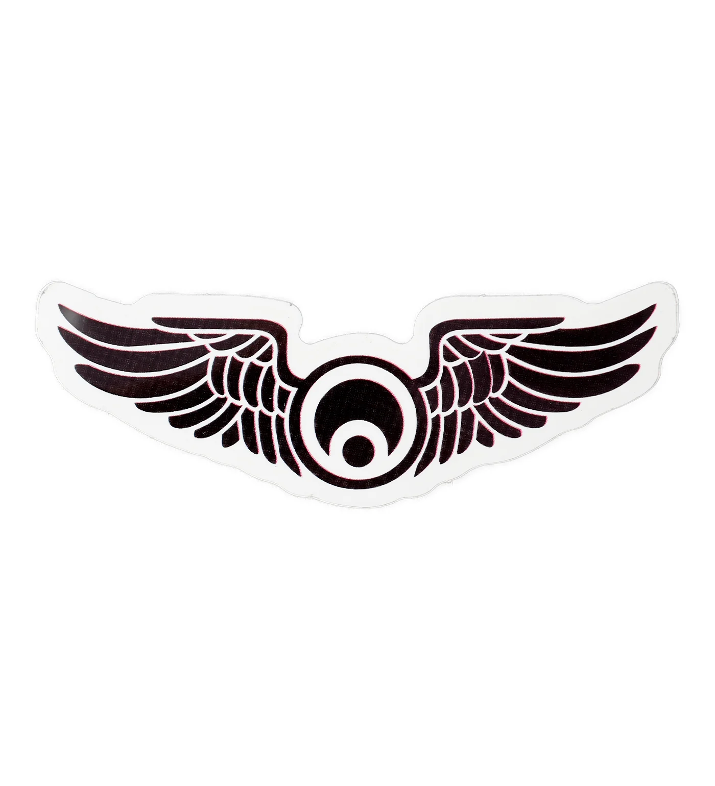 Winged Logo, Black/Transparent