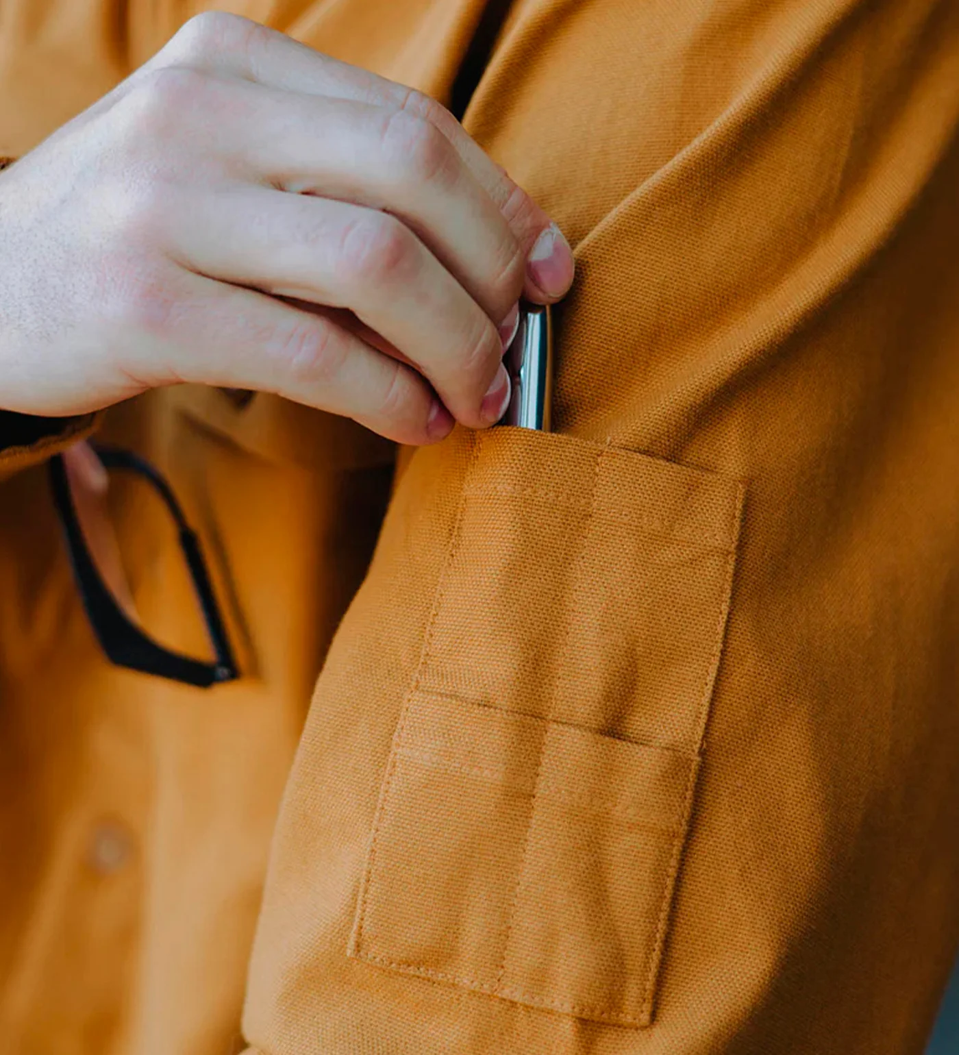 Work Shirt Longsleeve, Camel - Image 3