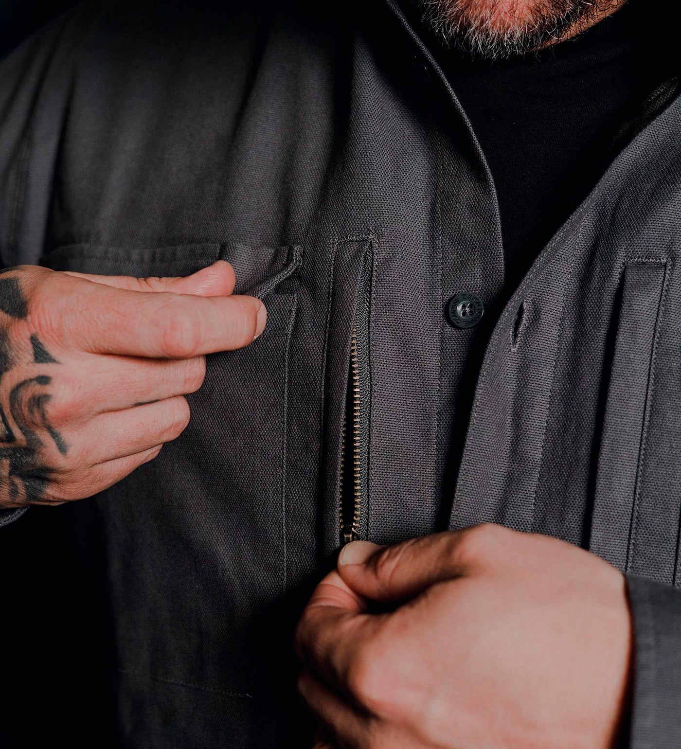 Work Shirt Longsleeve, Grey - Image 2