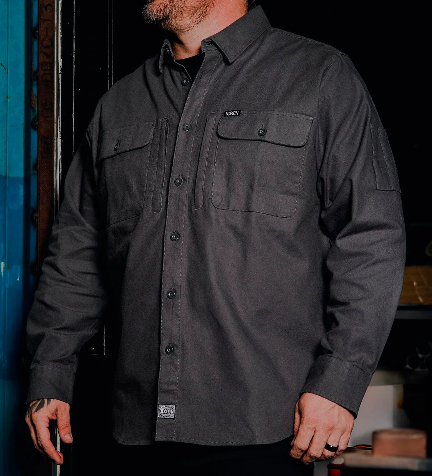 Work Shirt Longsleeve, Grey - Image 5