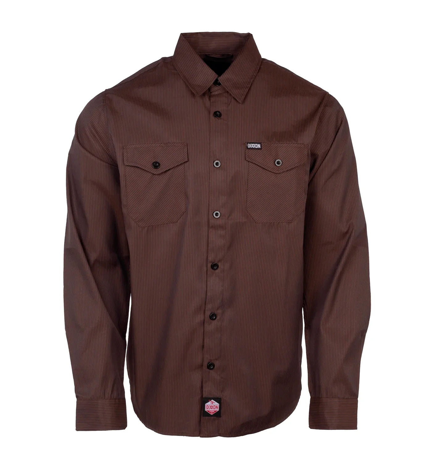 Workforce Longsleeve, Brown/Black Striped