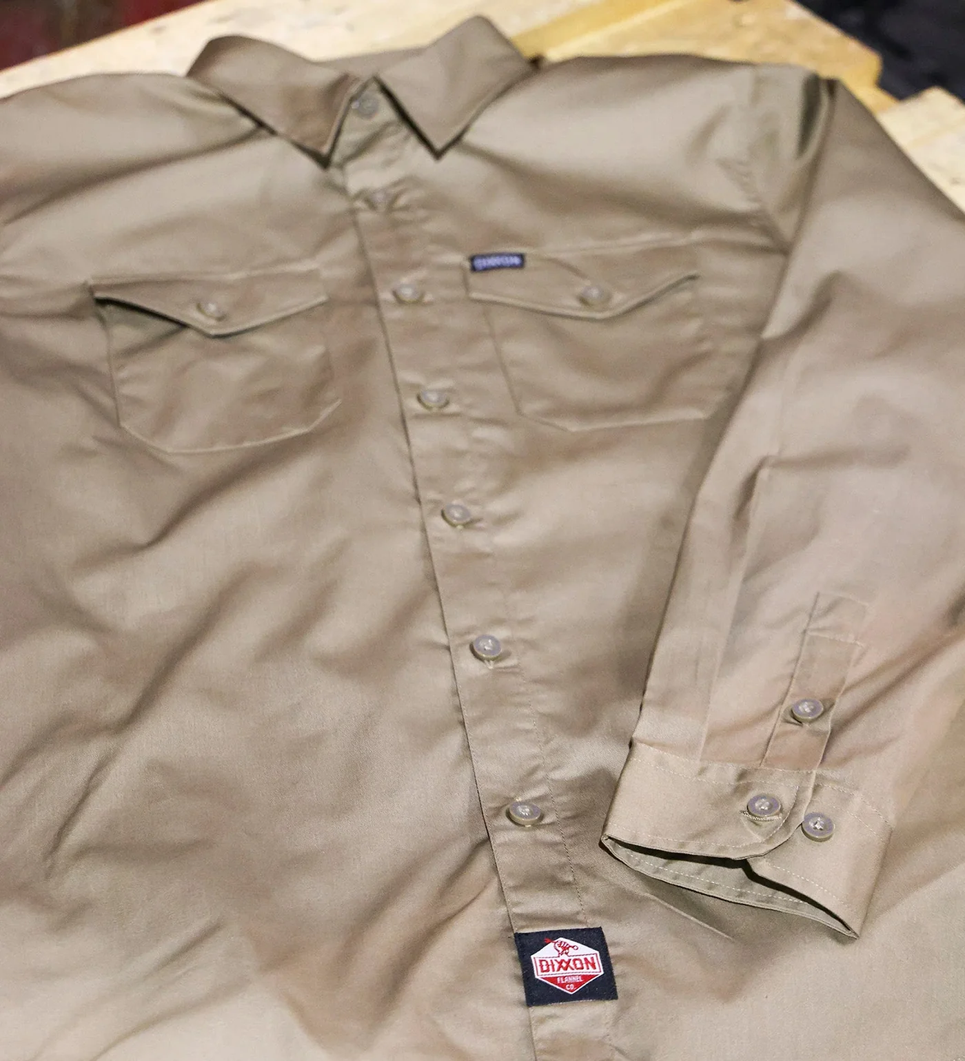 Workforce Longsleeve, Khaki - Image 3
