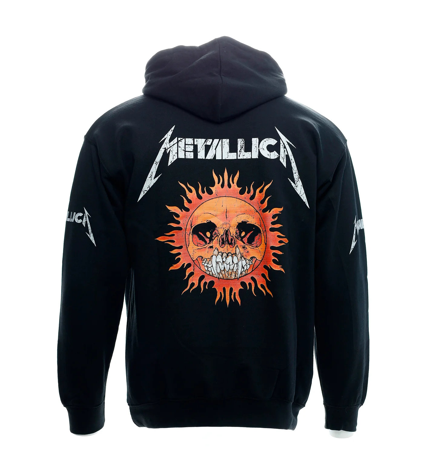 Worn Pushead Flaming Skull, Black - Image 3