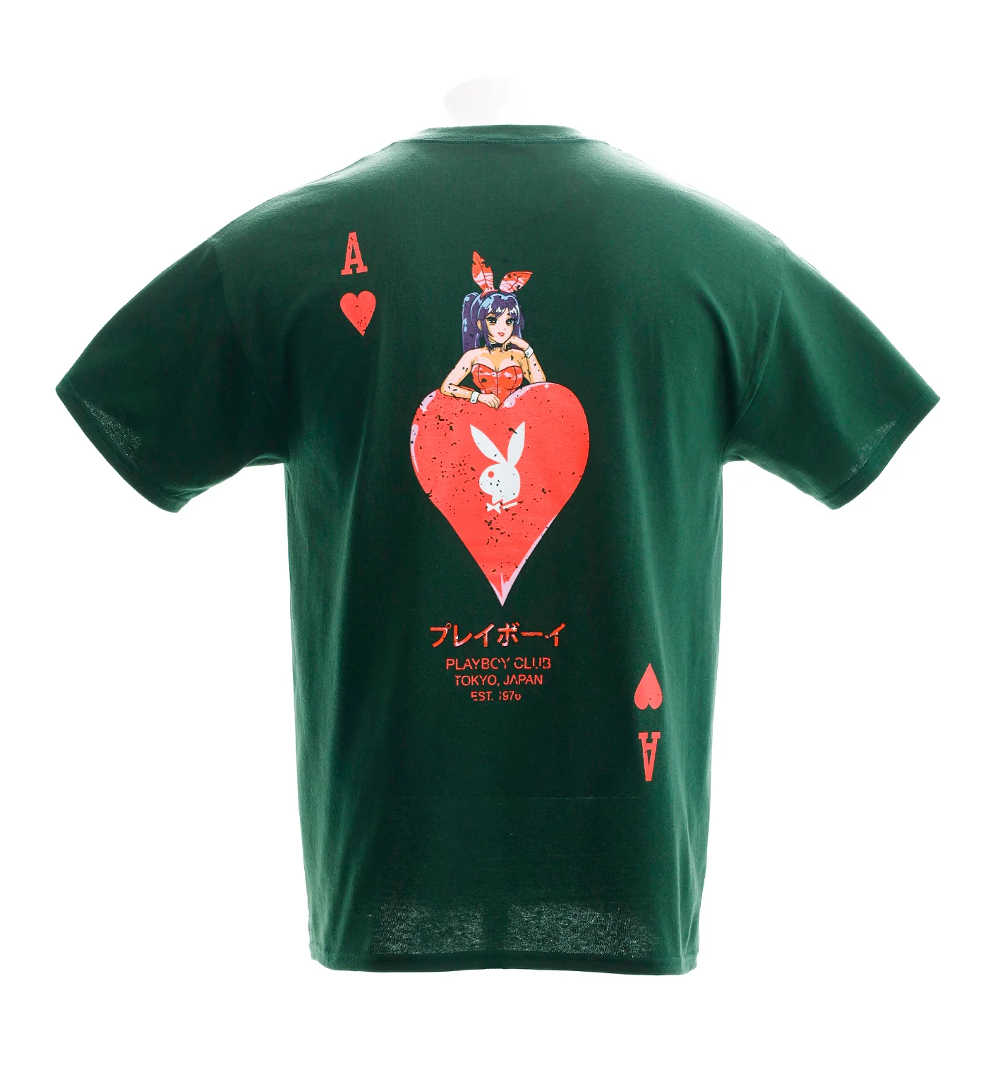 x Playboy Ace Of Hearts(Distressed), Forest Green - Image 2