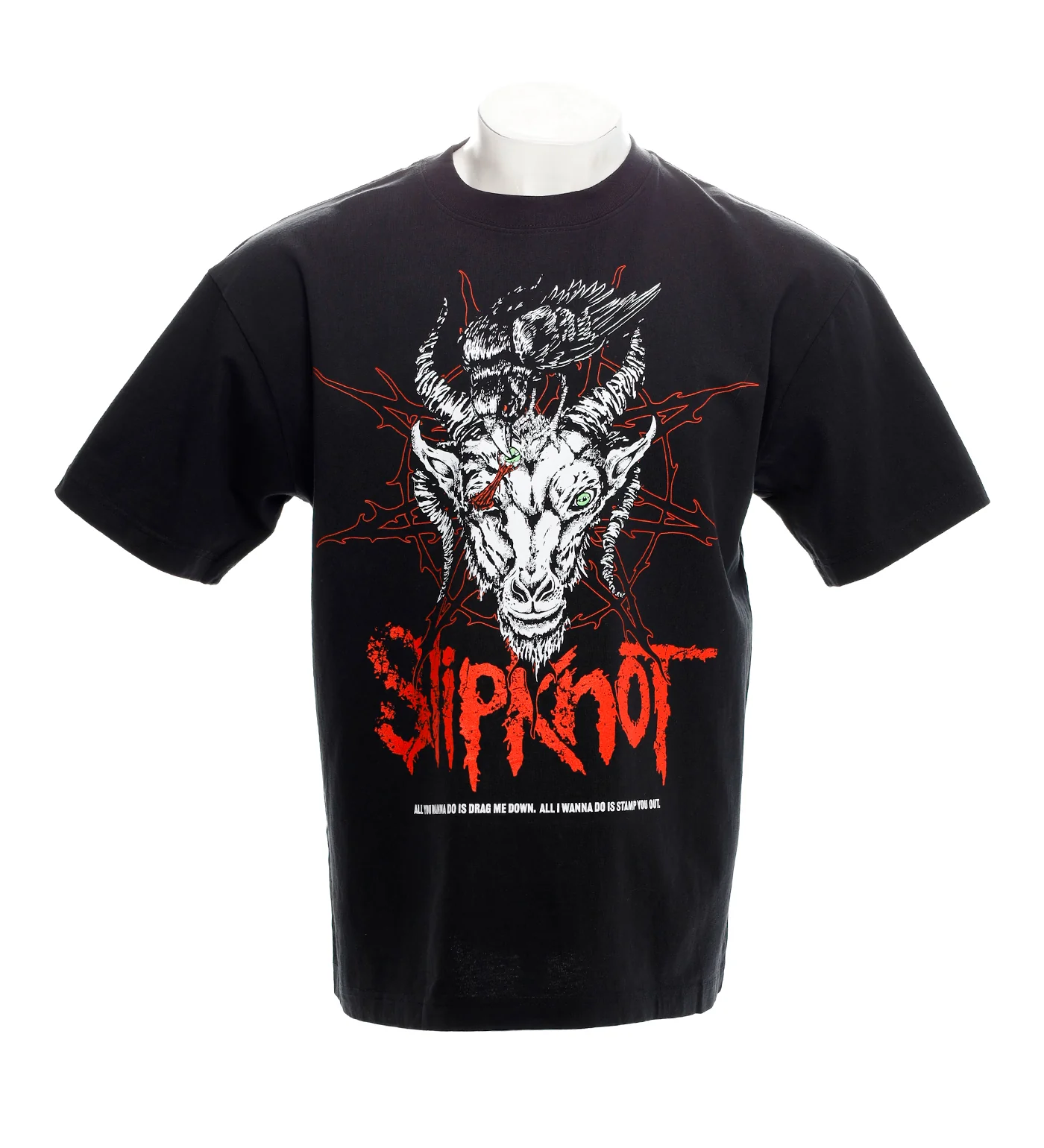 x Slipknot Spit It Out Boxy Garment-Dyed , Black