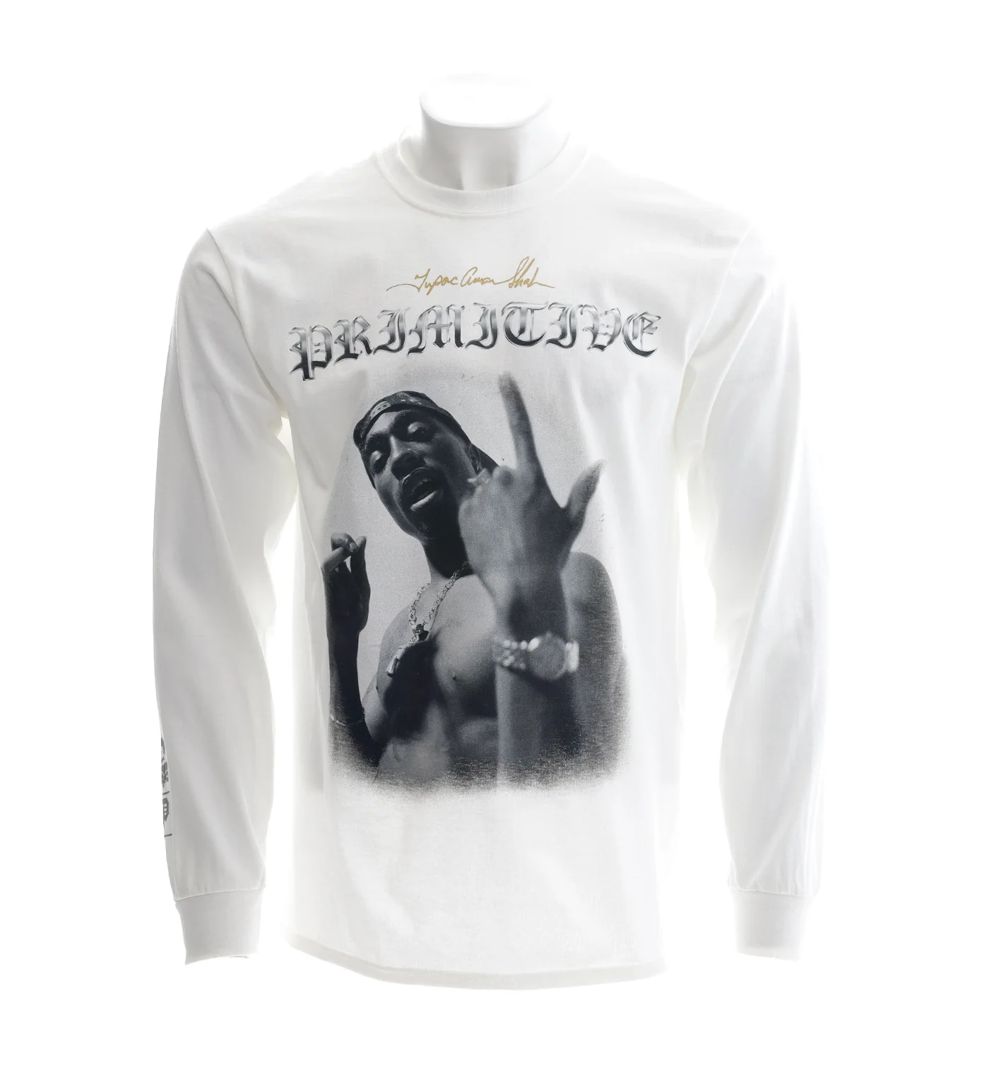 x Tupac Shakur - One L/S, White