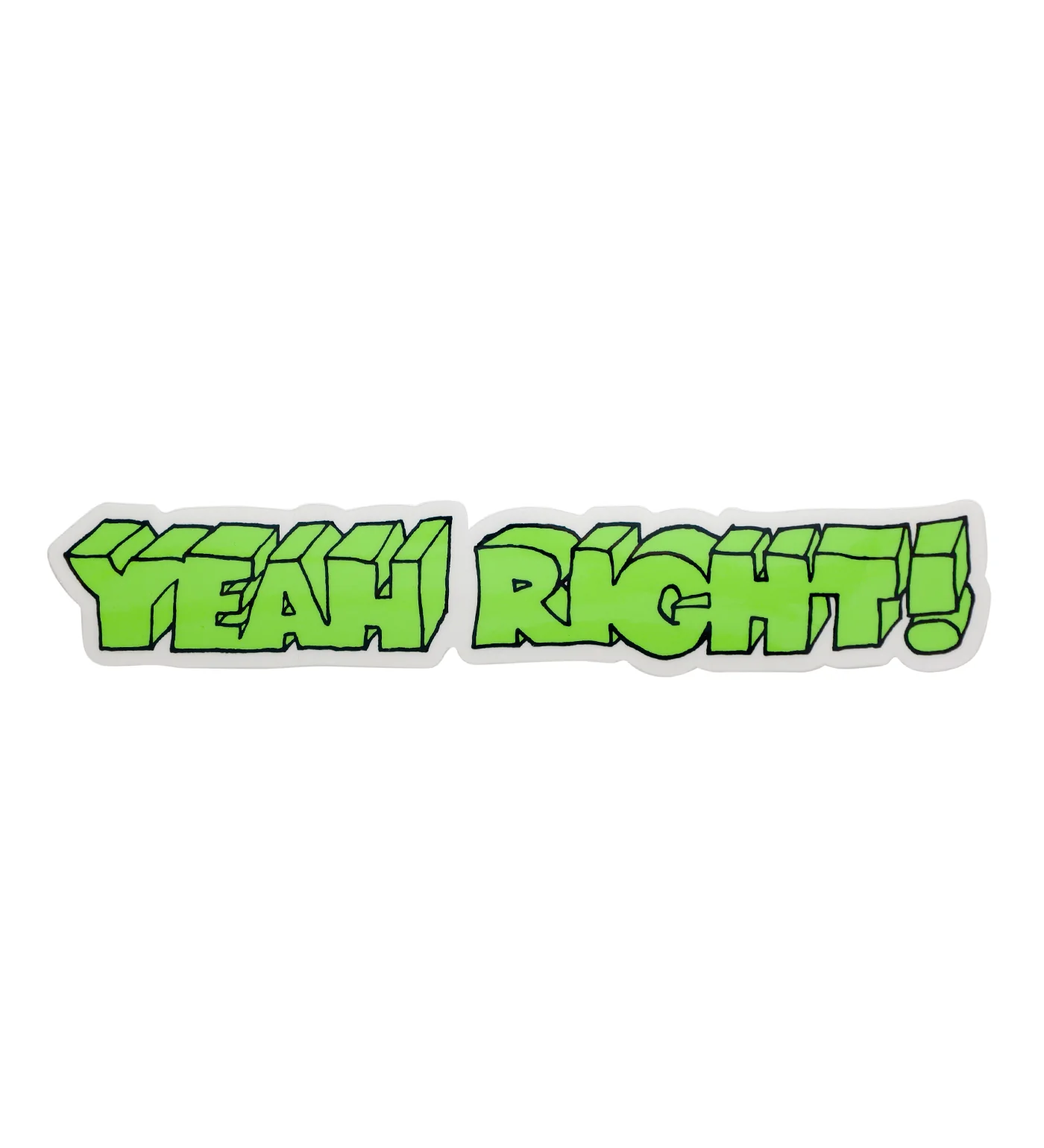 Yeah Right Logo, Green