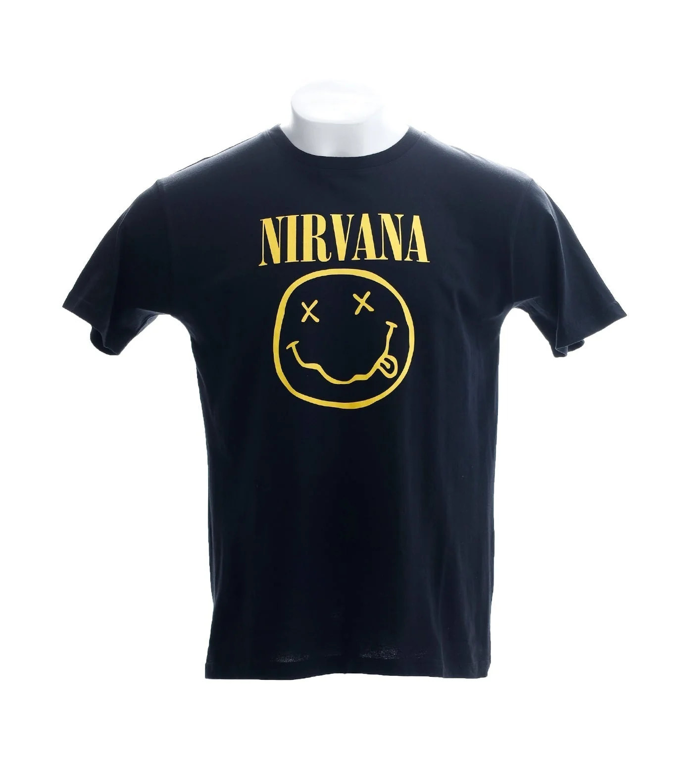 Yellow Smiley Flower Sniffin', Black